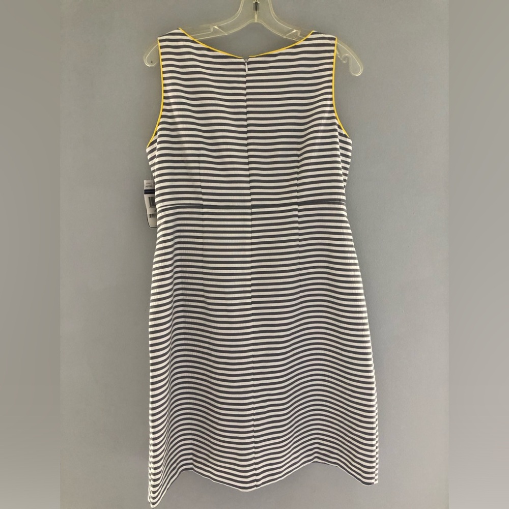 Jessica Howard Striped Midi Dress with Yellow Accents - Picture 2 of 4